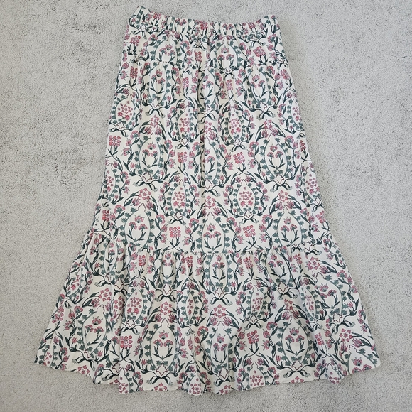 Abercrombie & Fitch | Poplin Floral Long A-Line Flower Maxi Skirt, Womens XLT - Picture 2 of 9
